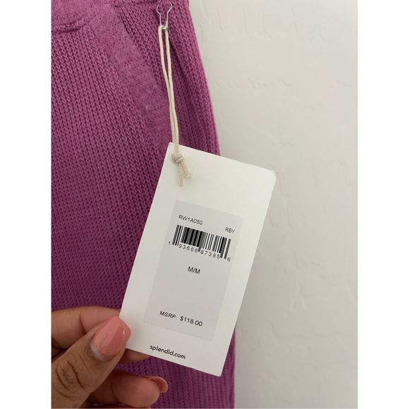 SPLENDID Alpine Rib Knit Joggers Size Medium NWT - Picture 4 of 9